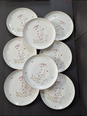 8 Porcelain Salad Plate by Eschenbach Bavaria Germany Clarice design